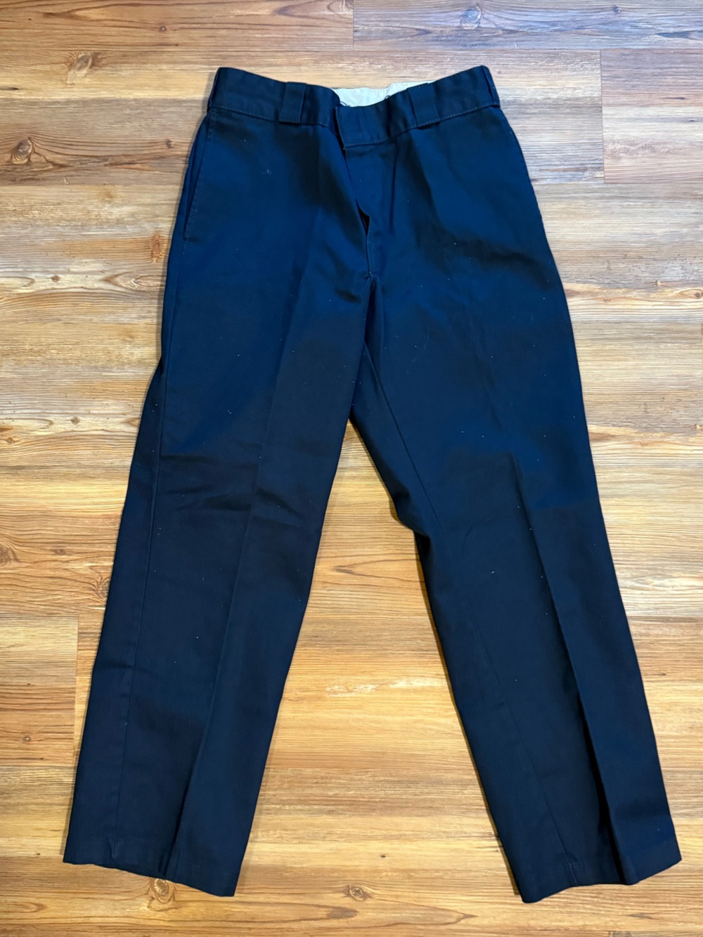 Dickies Navy Blue Men's Work Chino Pants - Straight Leg